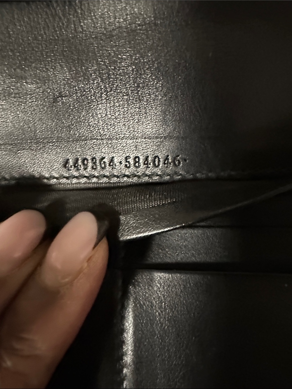 Gucci Black Embossed GG Leather Wallet. PREOWNED. - Picture 12 of 15